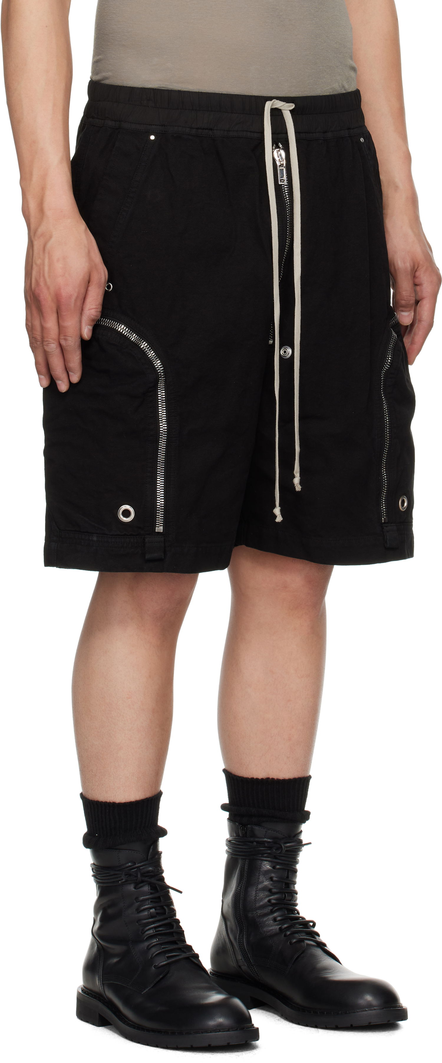 Shorts Rick Owens Rick Owens DRKSHDW Hollywood Bauhaus Shorts Sort | DU01E3389 CVS, 1