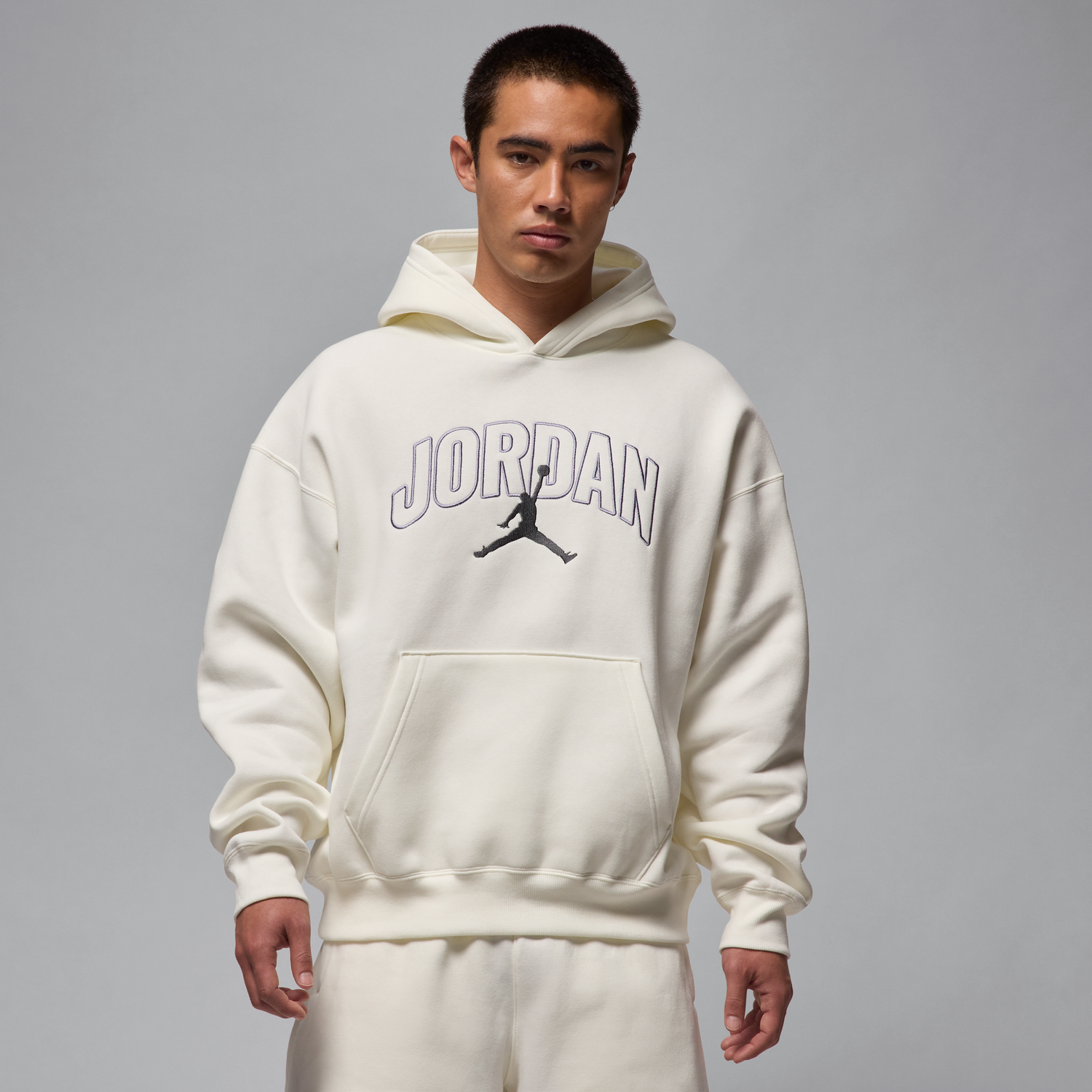 Sweatshirt Jordan Jordan Brooklyn Fleece Relaxed Hoodie Hvid | IB7241-133, 1