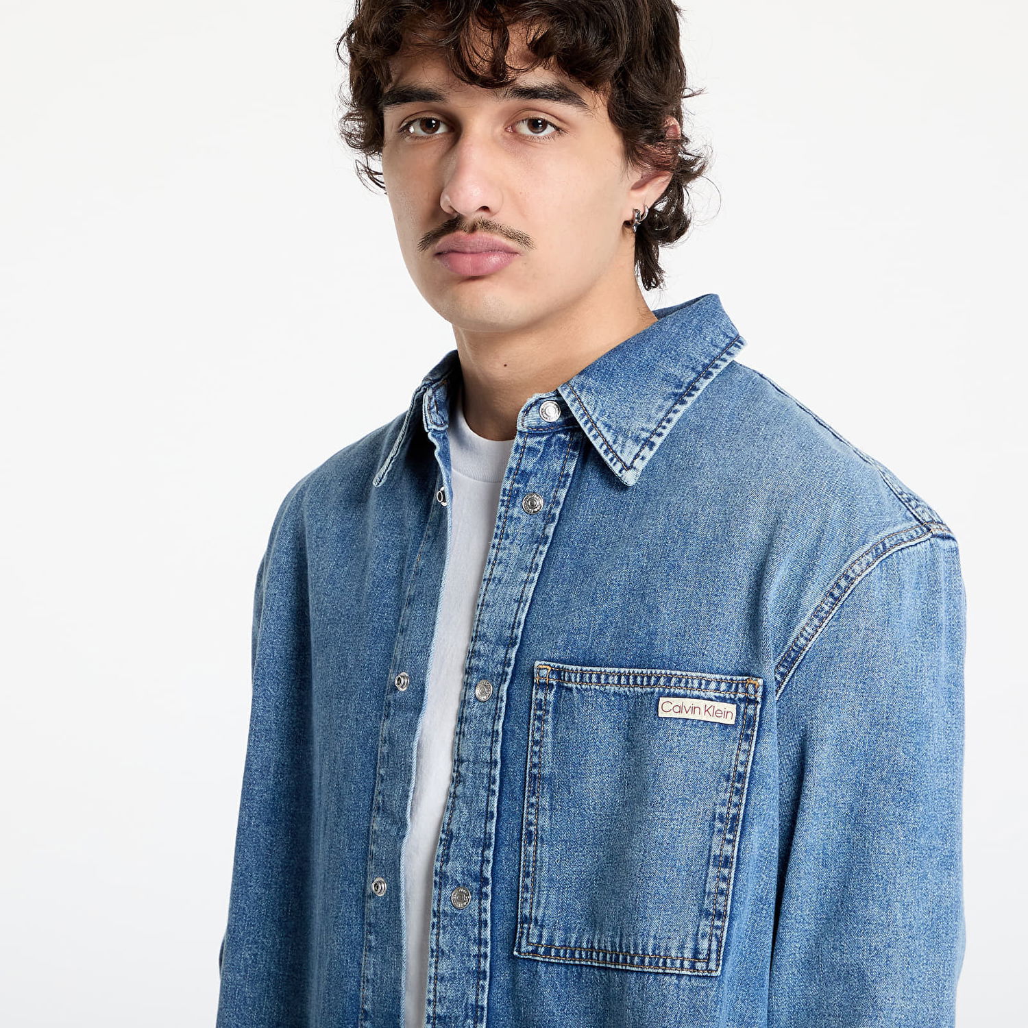Skjorte CALVIN KLEIN Calvin Klein Jeans Regular Denim Shirt Blå | J30J326561 1AA, 1