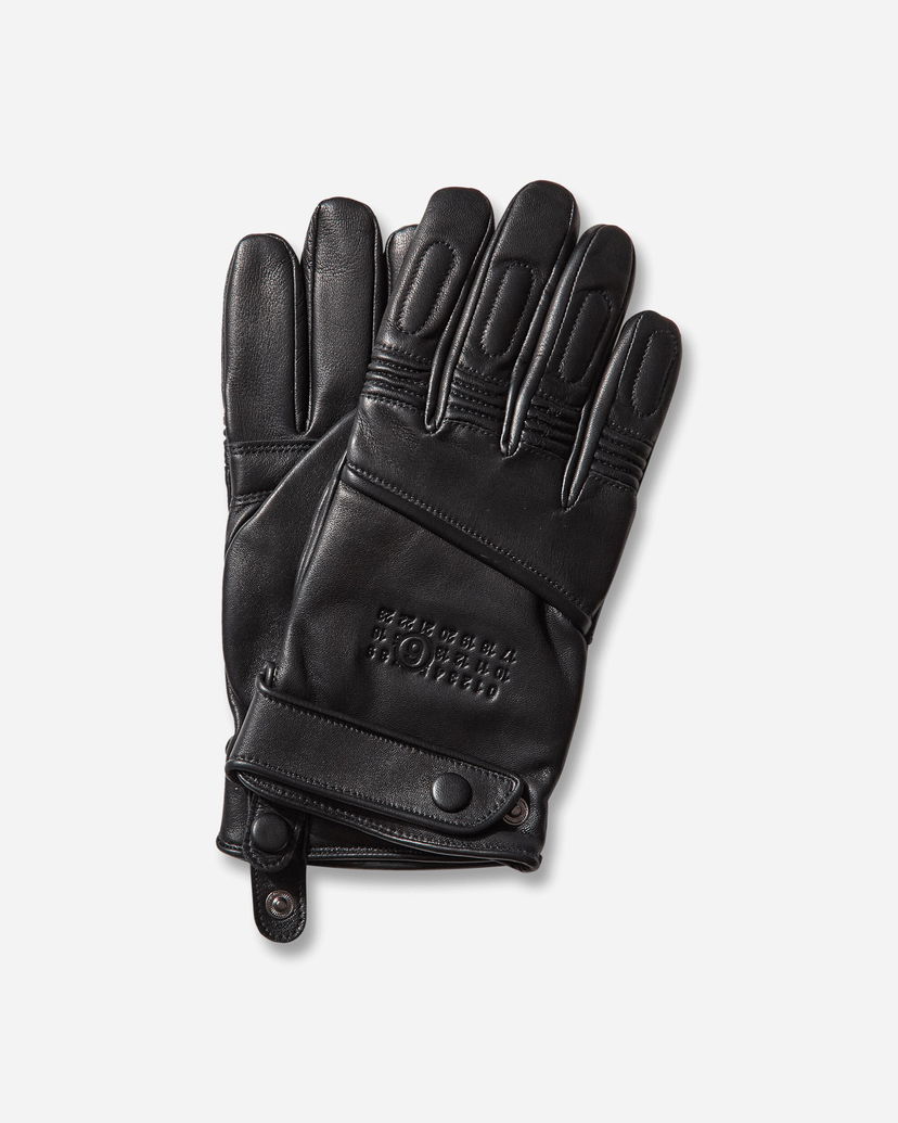 Handsker Maison Margiela Agnelle Leather Gloves Sort | SH2TS0003 900