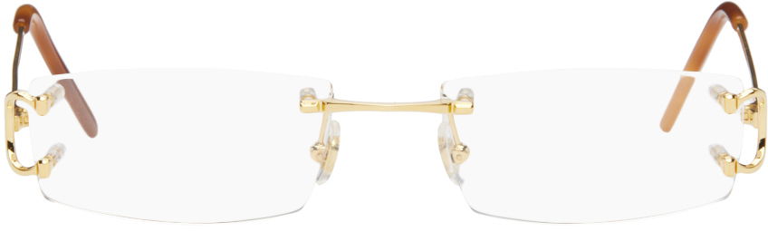 Solbriller Cartier Rectangular Glasses Beige | CT0092O, 0