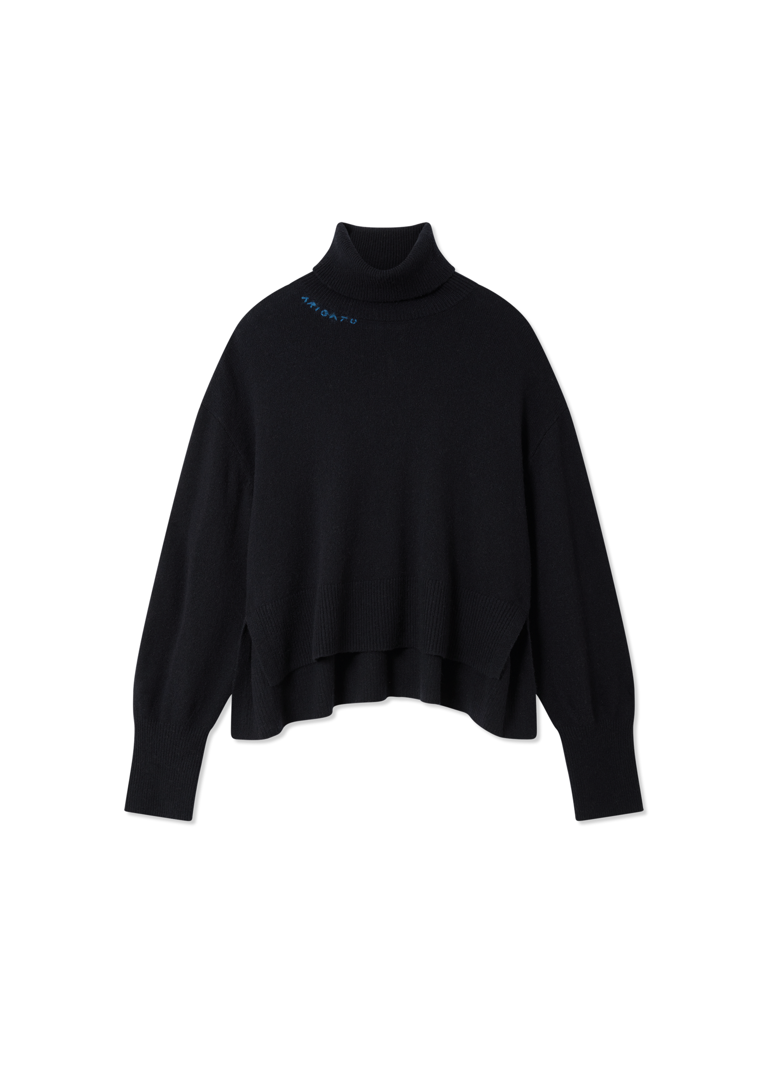Sweater AXEL ARIGATO Maeve Turtleneck Boxy Fit Cropped Sweater Sort | A3324001, 1