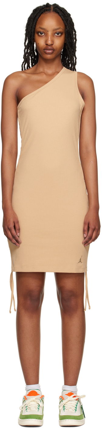 Kjole Jordan Ruched Mini Dress Beige | FJ1397-254, 0