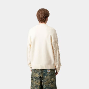Sweater Carhartt WIP Carhartt WIP Shawn Cable Knit Sweater Hvid | I035418_7, 1