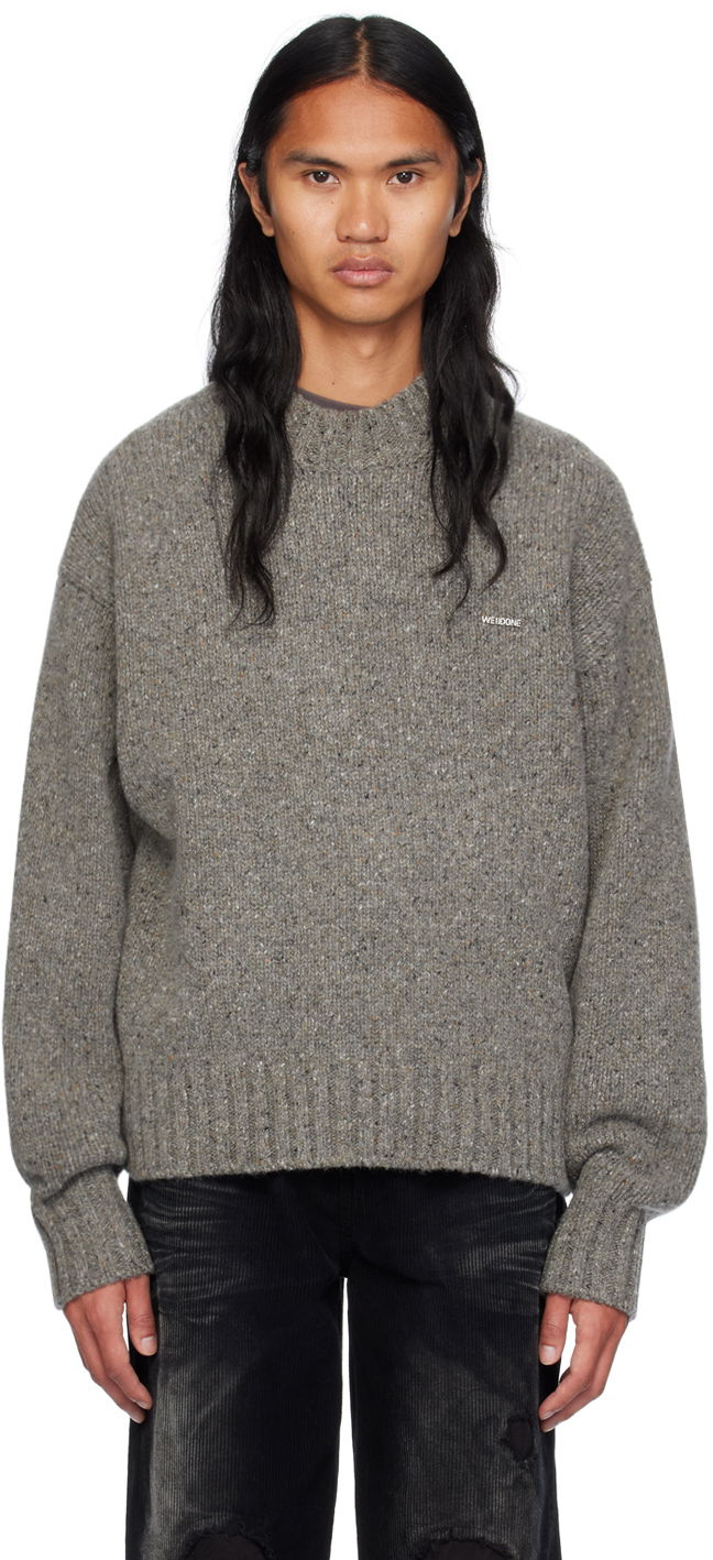 Sweater We11done Chunky Knit Sweater Grå | WD-KT2-24-626-U-DG