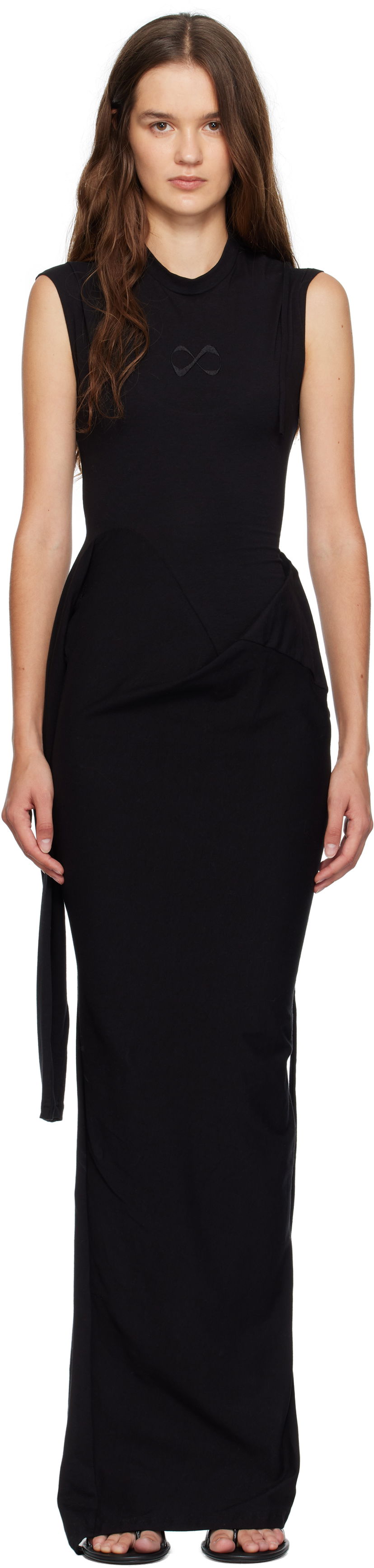 Kjole Ottolinger Ottolinger Sleevy Maxi Dress Sort | 115-502315-01