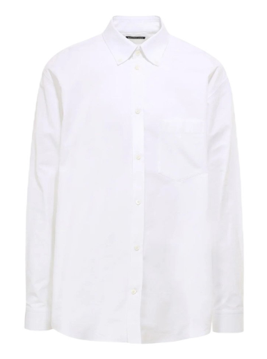 Skjorte Balenciaga Sponsor Logo Shirt Hvid | 642291TYB189000