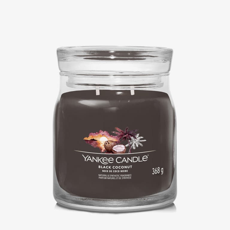 Stearinlys Yankee Candle Signature Medium Jar Candle - Black Coconut Brun | 40504