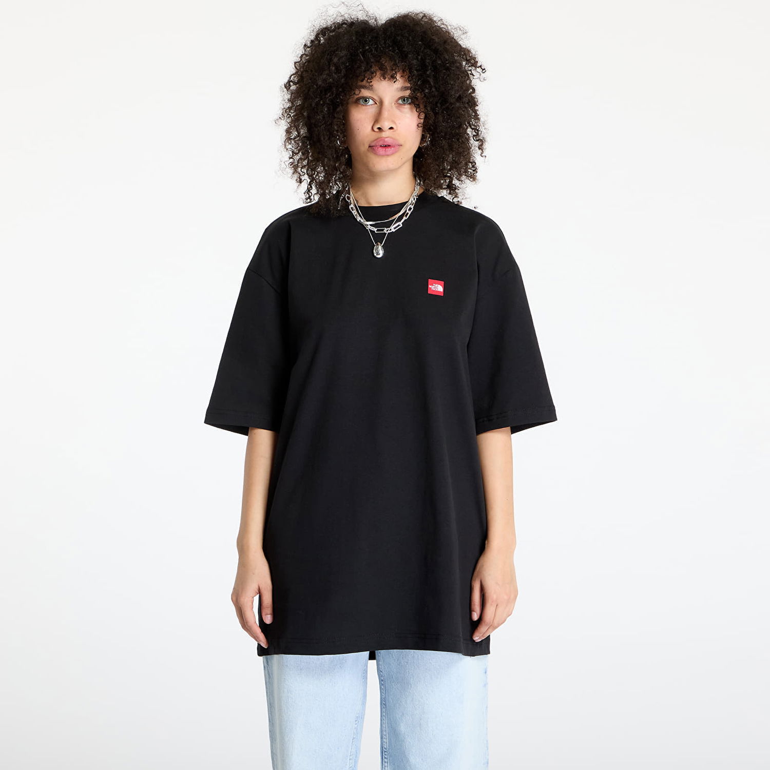 T-shirt The North Face The North Face Axys Oversized Short Sleeve T-Shirt Sort | NF0A8C1RJK31, 1