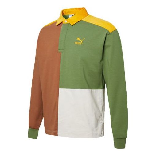 Polo skjorte Puma Retro Color Block Polo Grøn | 534680-17, 0