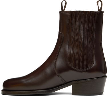 Tøj LEMAIRE Lemaire Leather Chelsea Boots Brun | FO0149 LL0106, 2