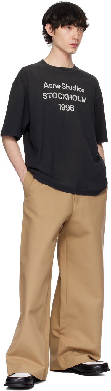 T-shirt Acne Studios Faded T-Shirt Sort | CL0196-, 3