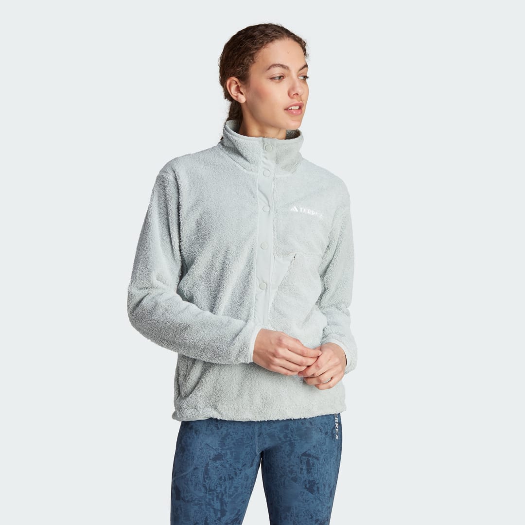 Sweatshirt adidas Performance Terrex XPLORIC High-Pile-Fleece Pullover Grå | IB1137, 1