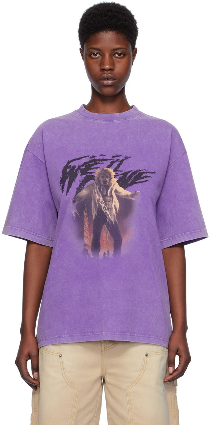 T-shirt We11done We11done Vintage Horror Graphic T-Shirt Lilla | WD-TT0-24-723-U-PP