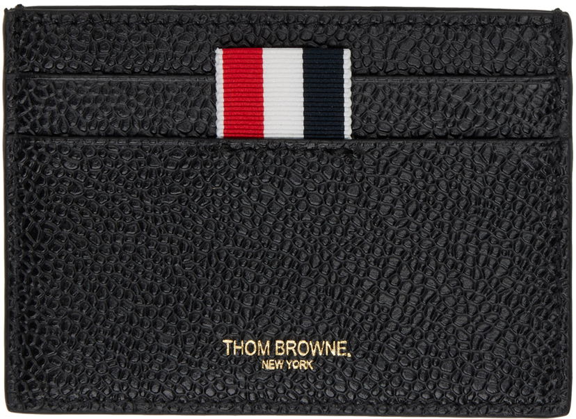 Tegnebog Thom Browne Leather Card Holder Sort | MAW020L-00198