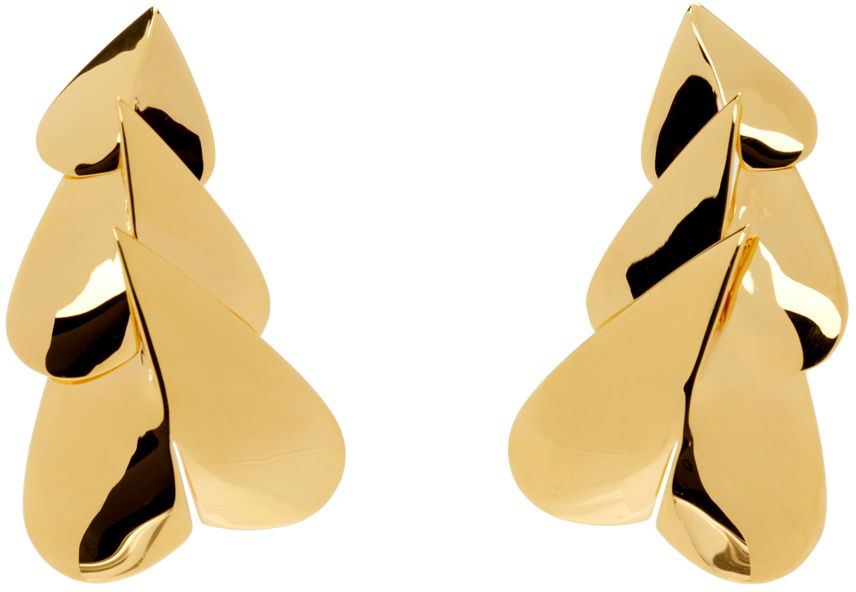 Øreringe Alaïa Long Heart Shaped Drop Earrings Gul | AA2B071LA006, 0
