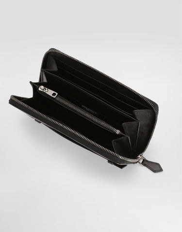 Tegnebog Dolce & Gabbana Dolce & Gabbana Calfskin Zip-Around Wallet Sort | BP1672AV95680999, 3
