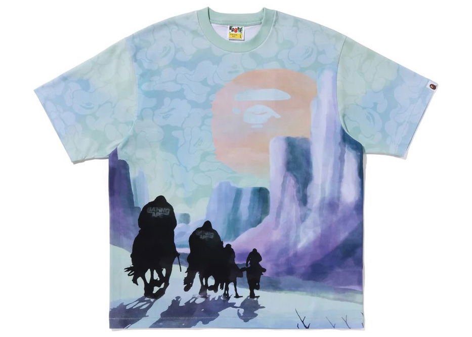 T-shirt BAPE Forbidden Zone Tee Blå | 1J30-109-058, 0