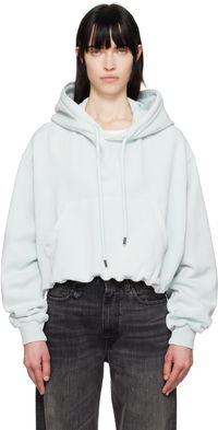 R13 Balloon Popover Cropped Hoodie