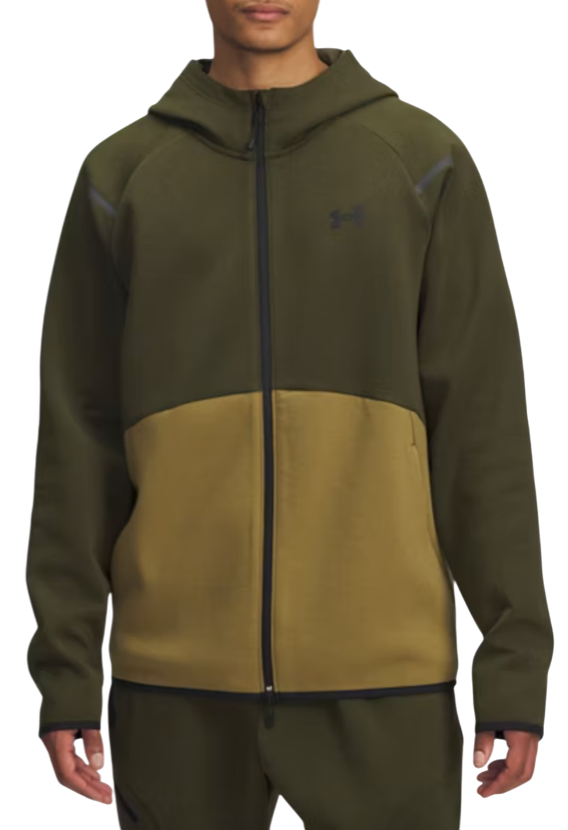 Sweatshirt Under Armour Unstoppable Fleece Full-Zip Hoodie Grøn | 1389352-308