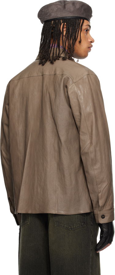 Skjorte OUR LEGACY Our Legacy Welding Leather Shirt Brun | M2259W7, 2