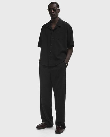 Skjorte AMI Boxy Camp Collar Shirt Sort | HSH219.CO0106-001, 2