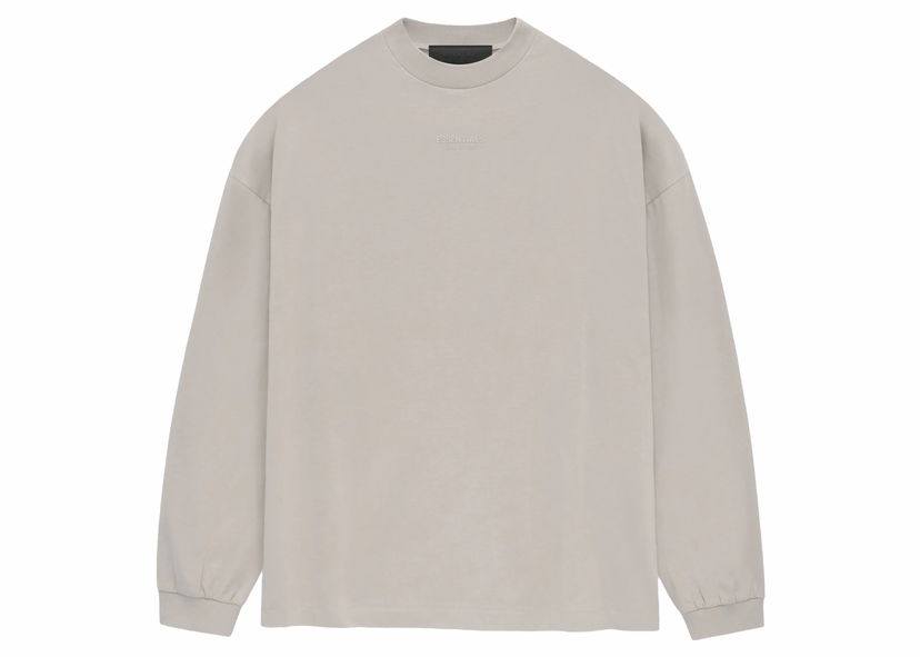 T-shirt Fear of God Essentials LS Tee Silver Cloud Grå | 125BT232012F