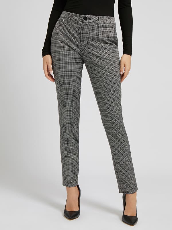Bukser og jeans GUESS Lurex Pied De Poule Grå | W2BB04WEWW0, 0