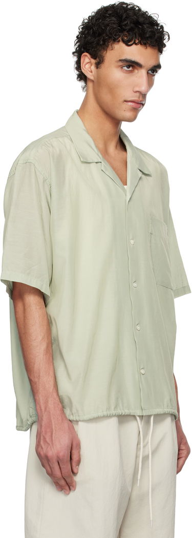 Skjorte NANAMICA Nanamica Open Collar Short Sleeve Shirt Mørkeblå | S25SG019U, 4