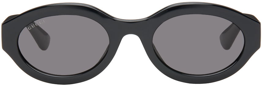 Solbriller Gucci Black Oval Sunglasses Sort | GG1579S-001, 0