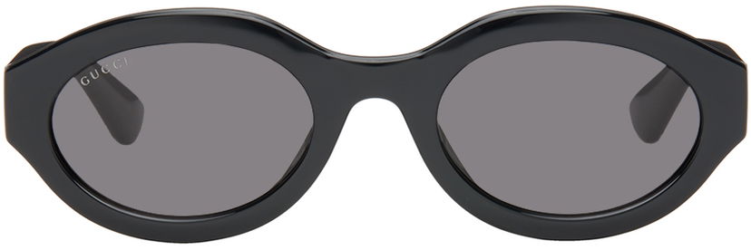 Solbriller Gucci Black Oval Sunglasses Sort | GG1579S-001