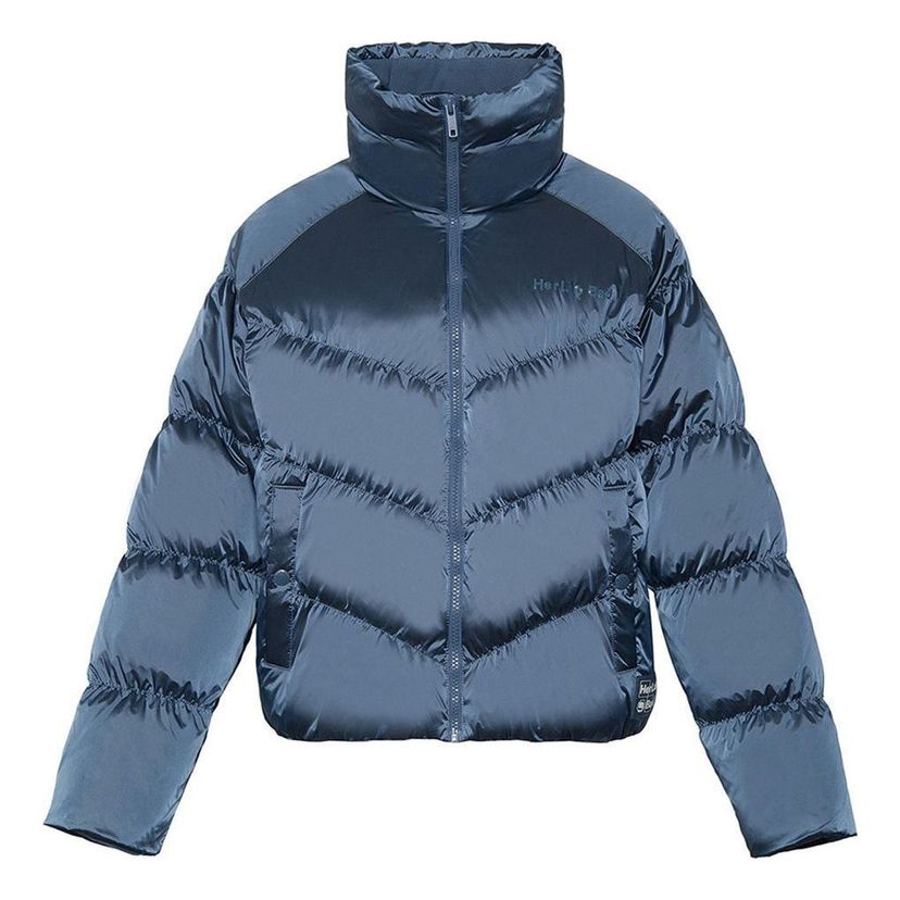 Puffer jakke Li-Ning BadFive Short Puffer Jacket Blå | AYMR090-3