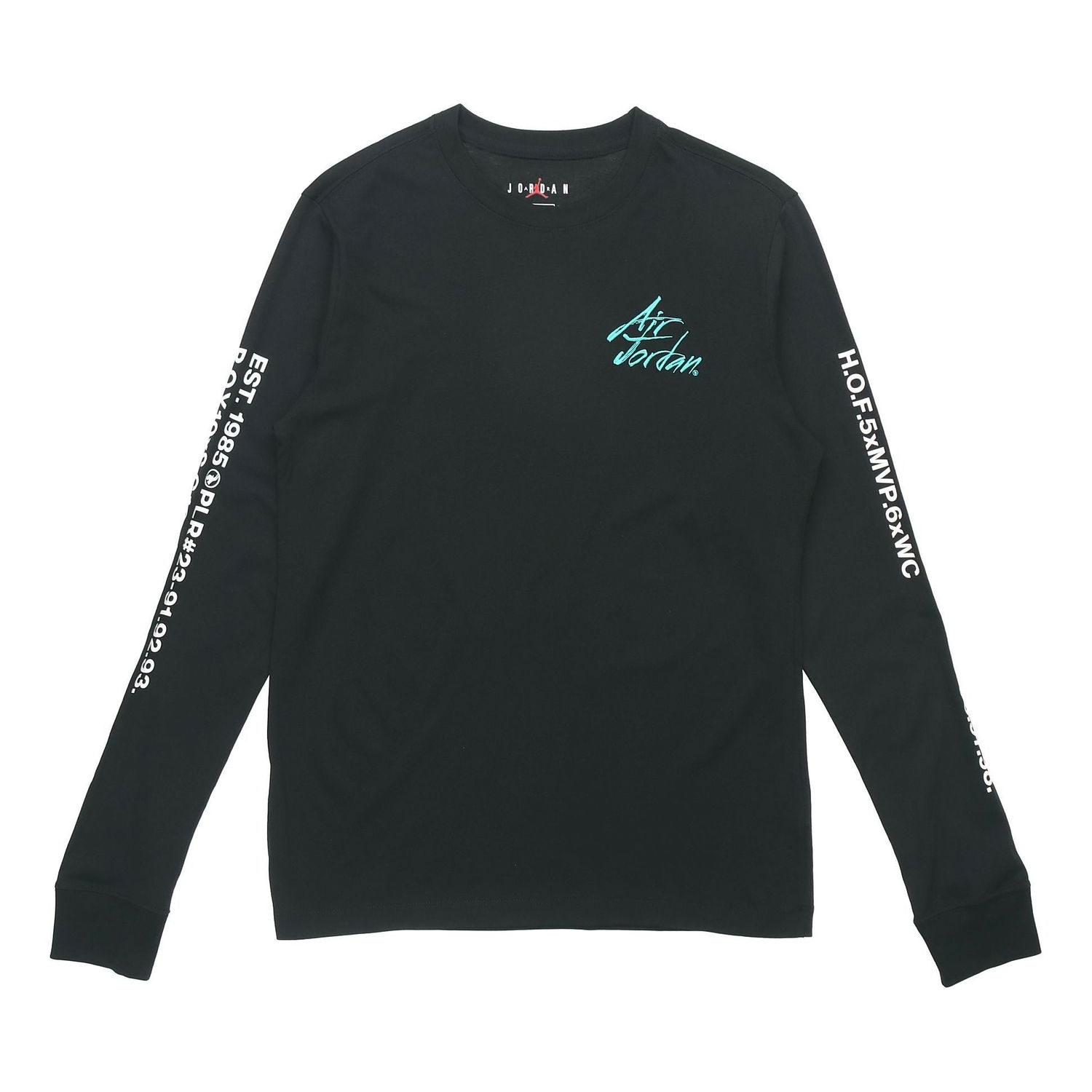 T-shirt Jordan Jordan Alphabet Print Long Sleeve T-Shirt Sort | DC6647-010, 0