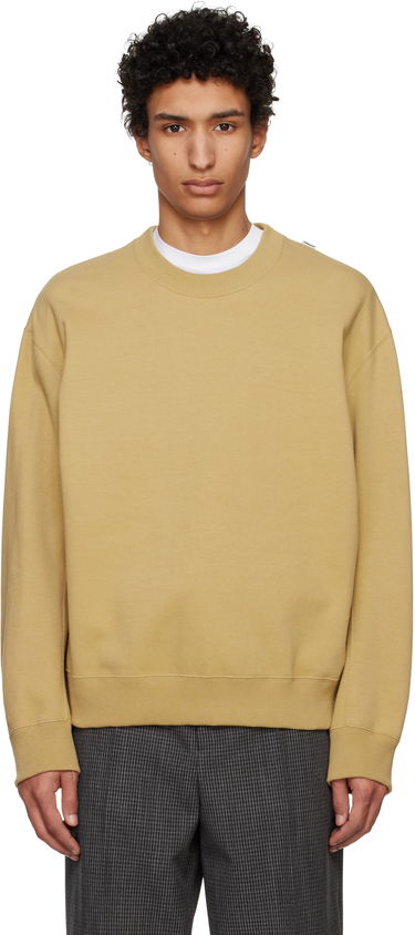 Sweater Jil Sander Jil Sander Logo Flag Shoulder Sweatshirt Beige | J22GU0132_J20245, 0