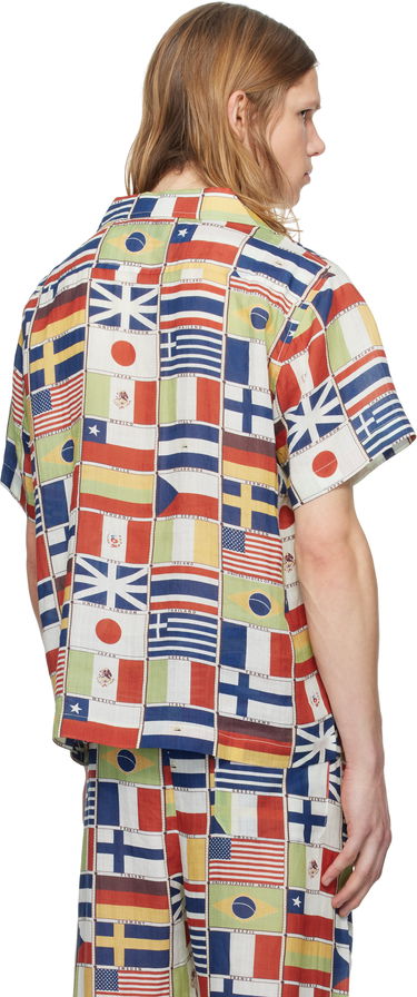 Skjorte Bode Bode International Short Sleeve Shirt Flerfarvet | MRS25SH018, 2