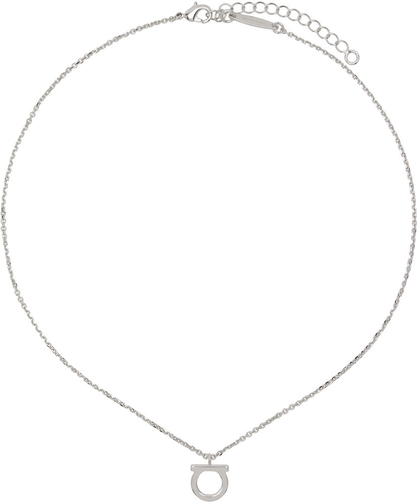 Halskæde FERRAGAMO Ferragamo Gancio Pendant Necklace Metalisk | 696659