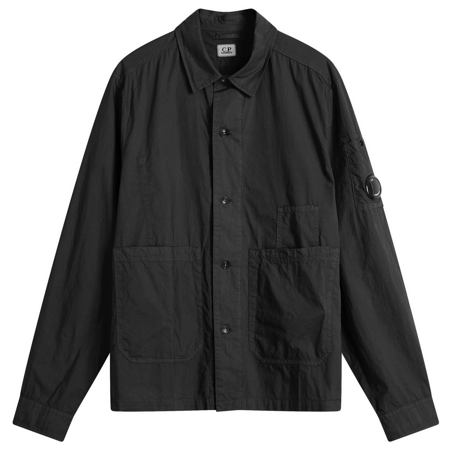 Skjorte C.P. Company C.P. Company Arm Lens Overshirt Sort | 18CMOS238A-005328G-BLK, 0