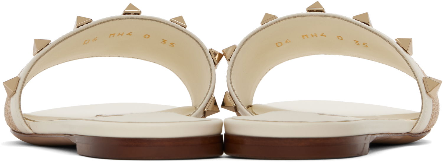 Tilbehør Valentino Valentino Garavani Rockstud Slide Sandals Hvid | 6W0S0MH4HJQ, 1