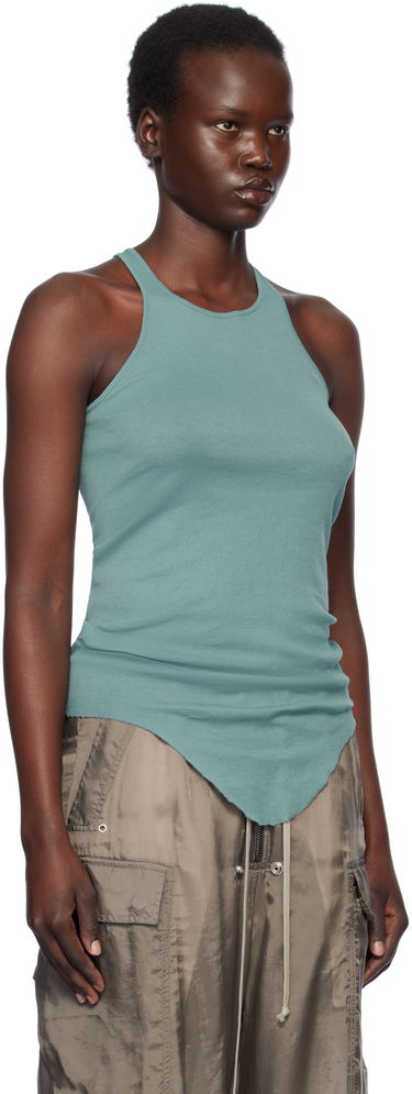 Tanktop Rick Owens Rick Owens Hollywood Basic Rib Tank Top Grøn | RP01E7101 MR, 1