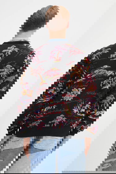 Sweater WACKO MARIA Wacko Maria Jacquard Cardigan Sort | 25SS.WMK.KN20, 2