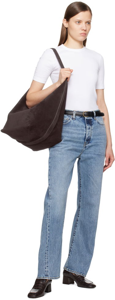 Mulepose TOTEME TOTEME Suede Tote Bag Sort | 234-WLGBG038-LE0004, 3
