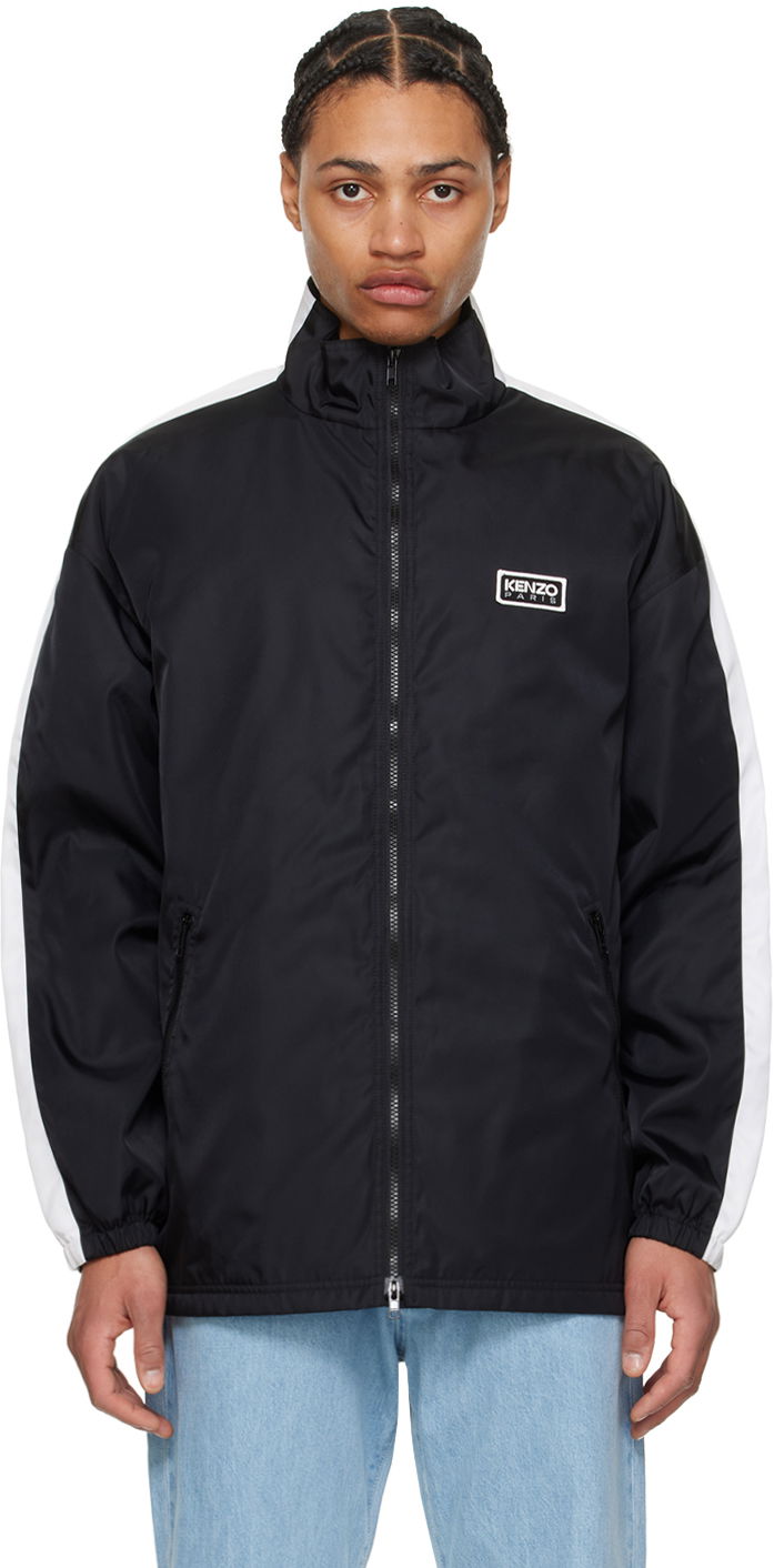 Jakke KENZO Black Paris Track Jacket Sort | FE55BL1619OA