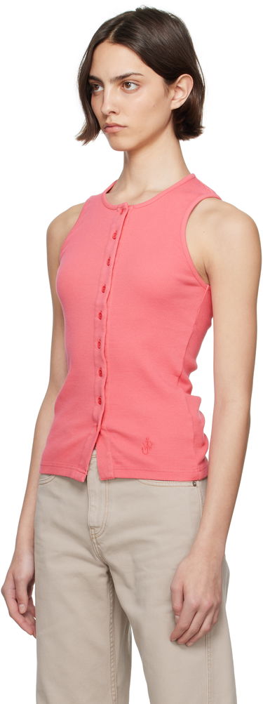 Tanktop JW Anderson JW Anderson Buttoned Tank Top Lyserød | JO0266-PG1512, 3
