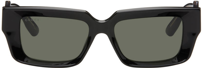 Solbriller Gucci Gucci Black Rectangular Sunglasses Sort | GG1529S-001