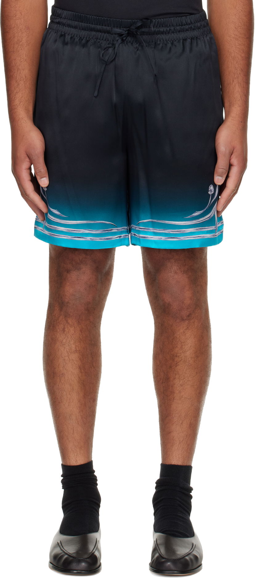 Shorts Casablanca Blades Silk Satin Shorts Flerfarvet | M-AW25-TR-012-04