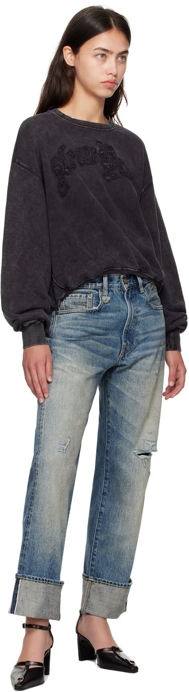 Sweatshirt R13 R13 'New York' Balloon Crewneck Sweatshirt Sort | R13WK260-K001O, 3