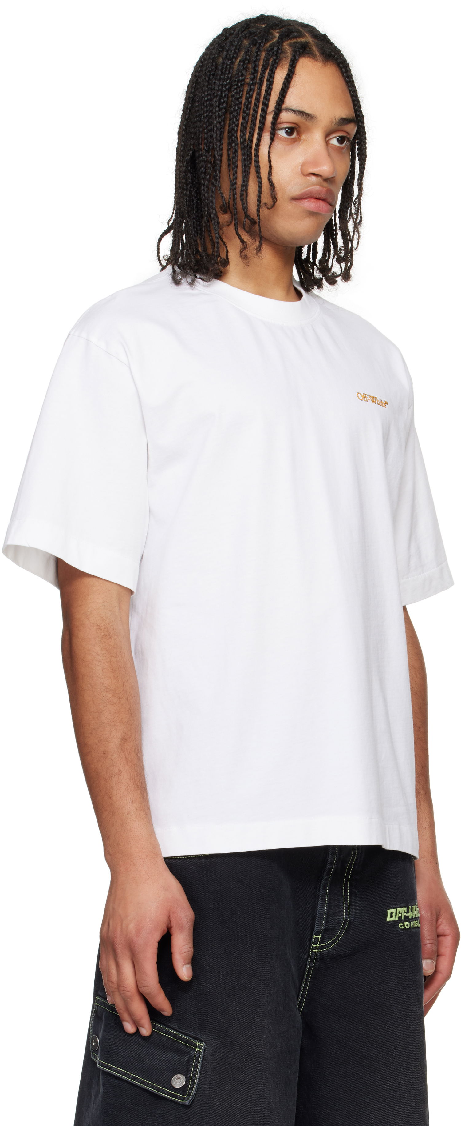 T-shirt Off-White Off-White Tape Arrow T-Shirt Hvid | OMAA120S25JER00D0122, 1