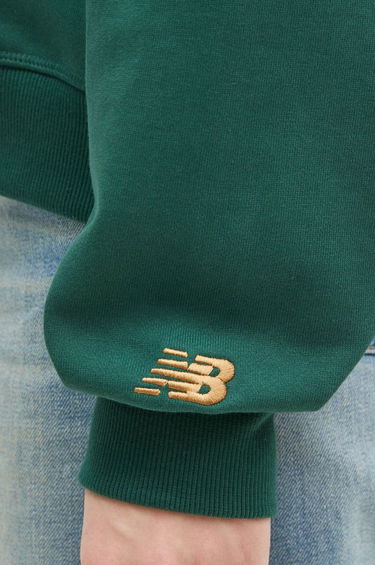Sweatshirt New Balance Varsity Oversized Crewneck Sweatshirt Grøn | WT43553-NWG, 3