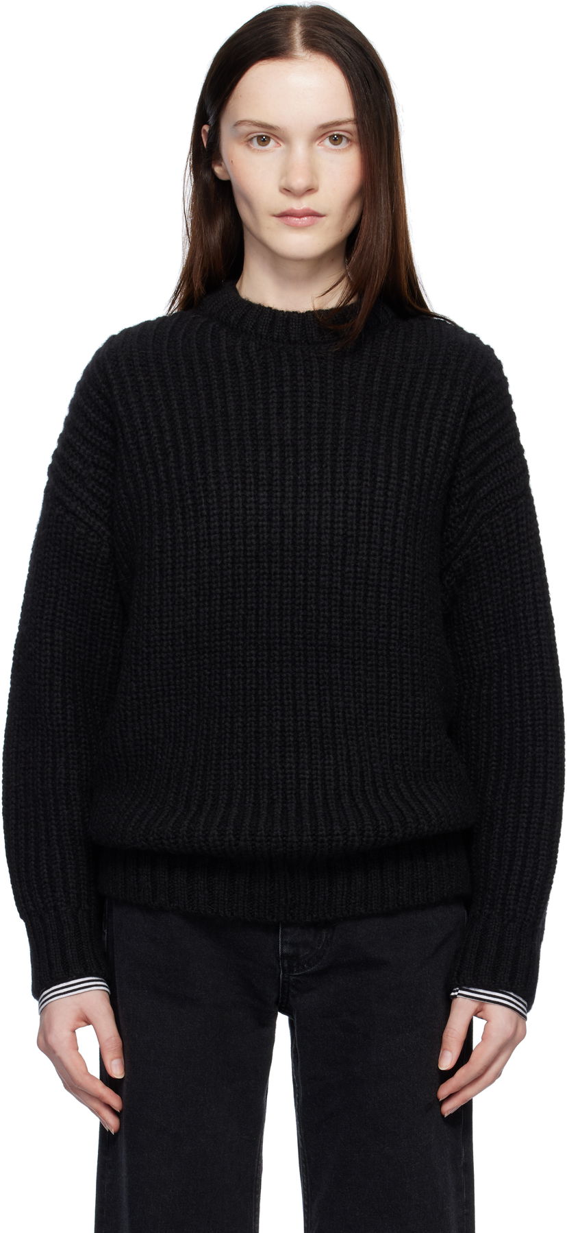 Sweater Anine Bing ANINE BING Sydney Knit Sweater Sort | A-09-0277-000