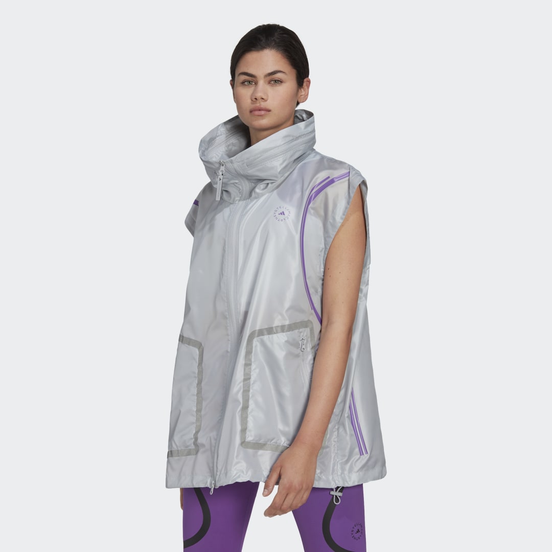 Vest adidas Originals Stella McCartney x TruePace Running Gilet Grå | HG6853, 0